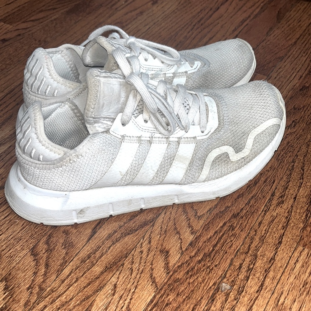 Adidas White Sneakers/Gym Shoes (Worn)